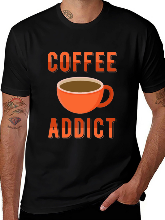 Coffee Addict T-Shirt - Black Graphic Tee