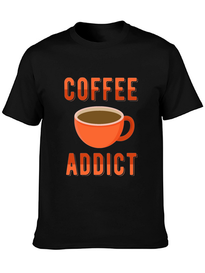Coffee Addict T-Shirt - Black Graphic Tee