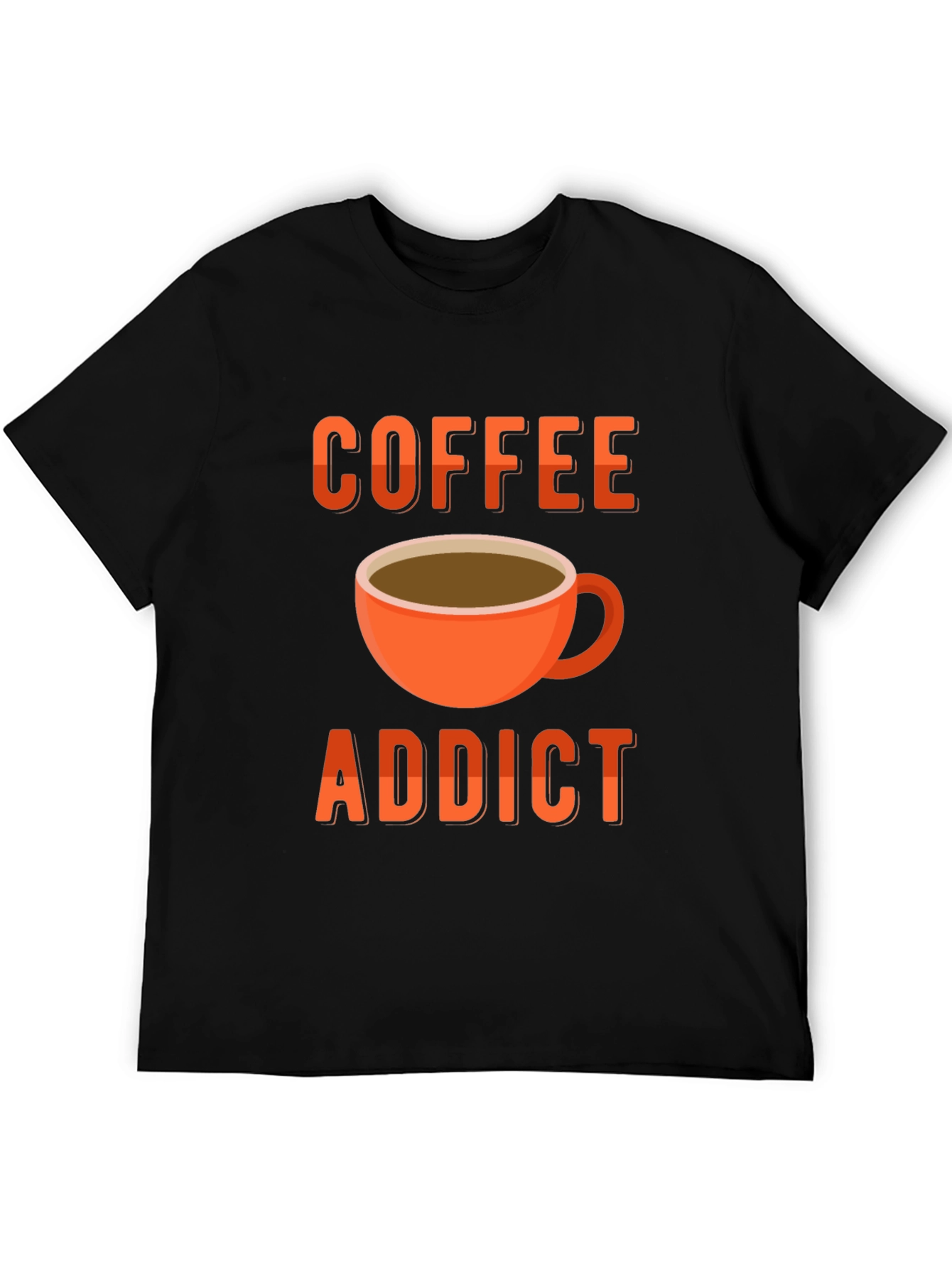 Coffee Addict T-Shirt - Black Graphic Tee