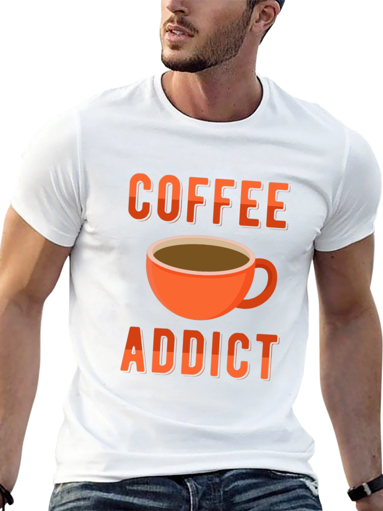 Coffee Addict T-Shirt - Black Graphic Tee