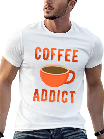 Coffee Addict T-Shirt - Black Graphic Tee