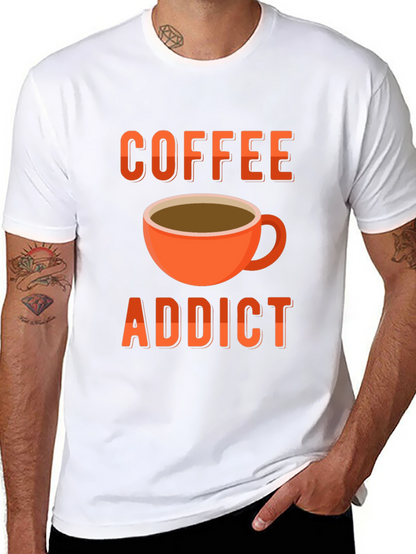 Coffee Addict T-Shirt - Black Graphic Tee