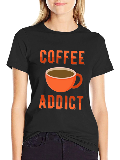 Coffee Addict T-Shirt - Black Graphic Tee