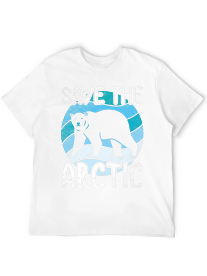 Save the Arctic Graphic T-Shirt - Black Cotton Tee