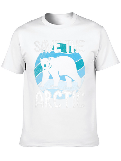 Save the Arctic Graphic T-Shirt - Black Cotton Tee