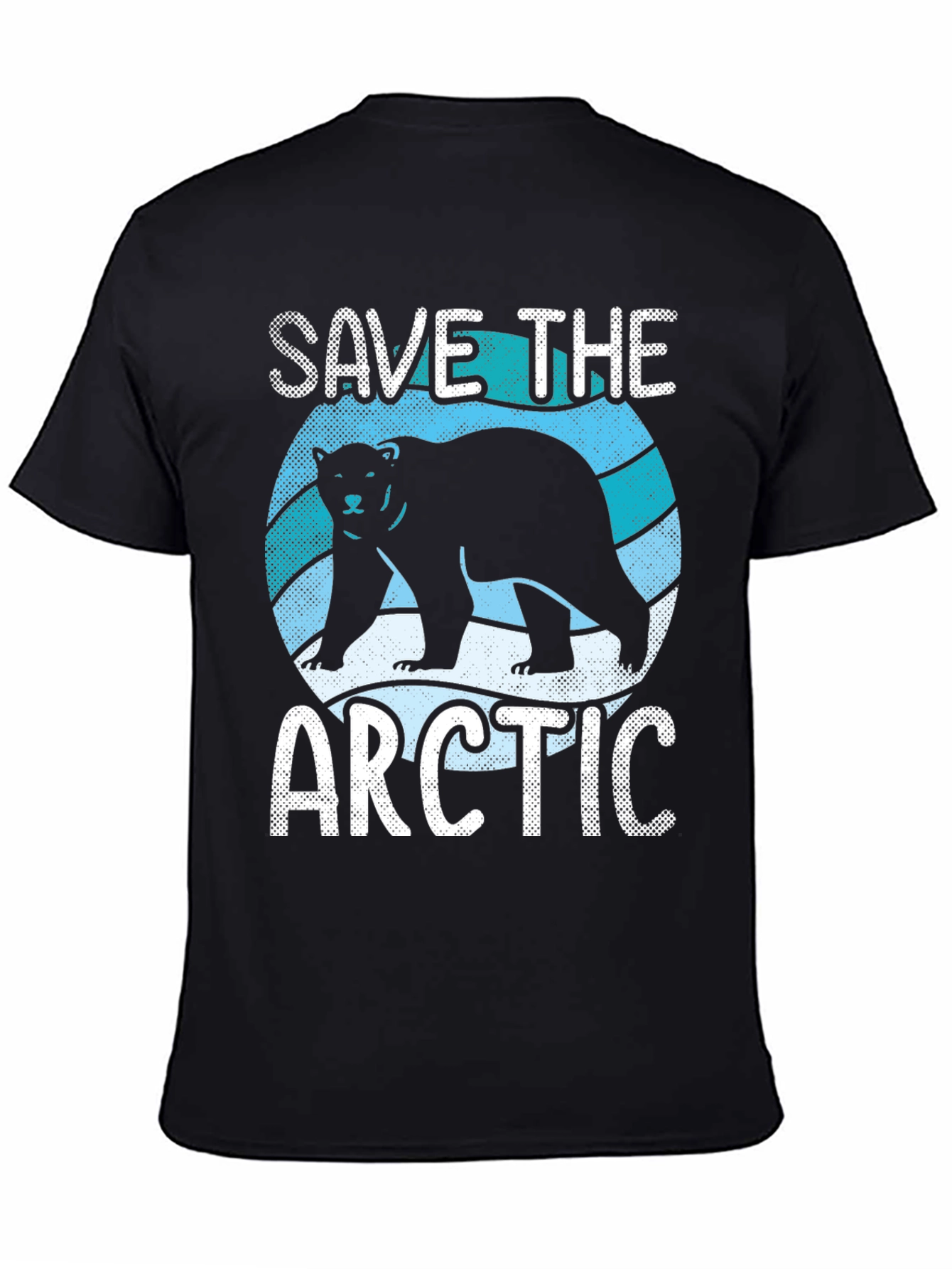Save the Arctic Graphic T-Shirt - Black Cotton Tee