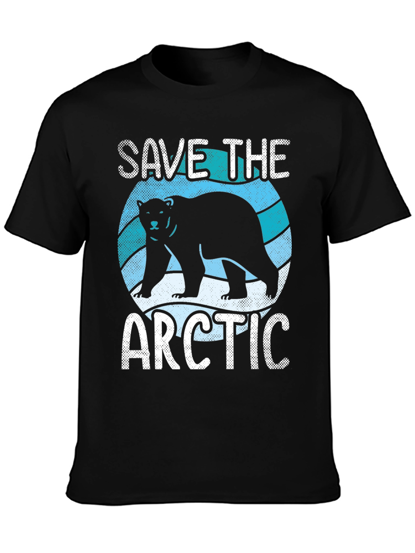 Save the Arctic Graphic T-Shirt - Black Cotton Tee