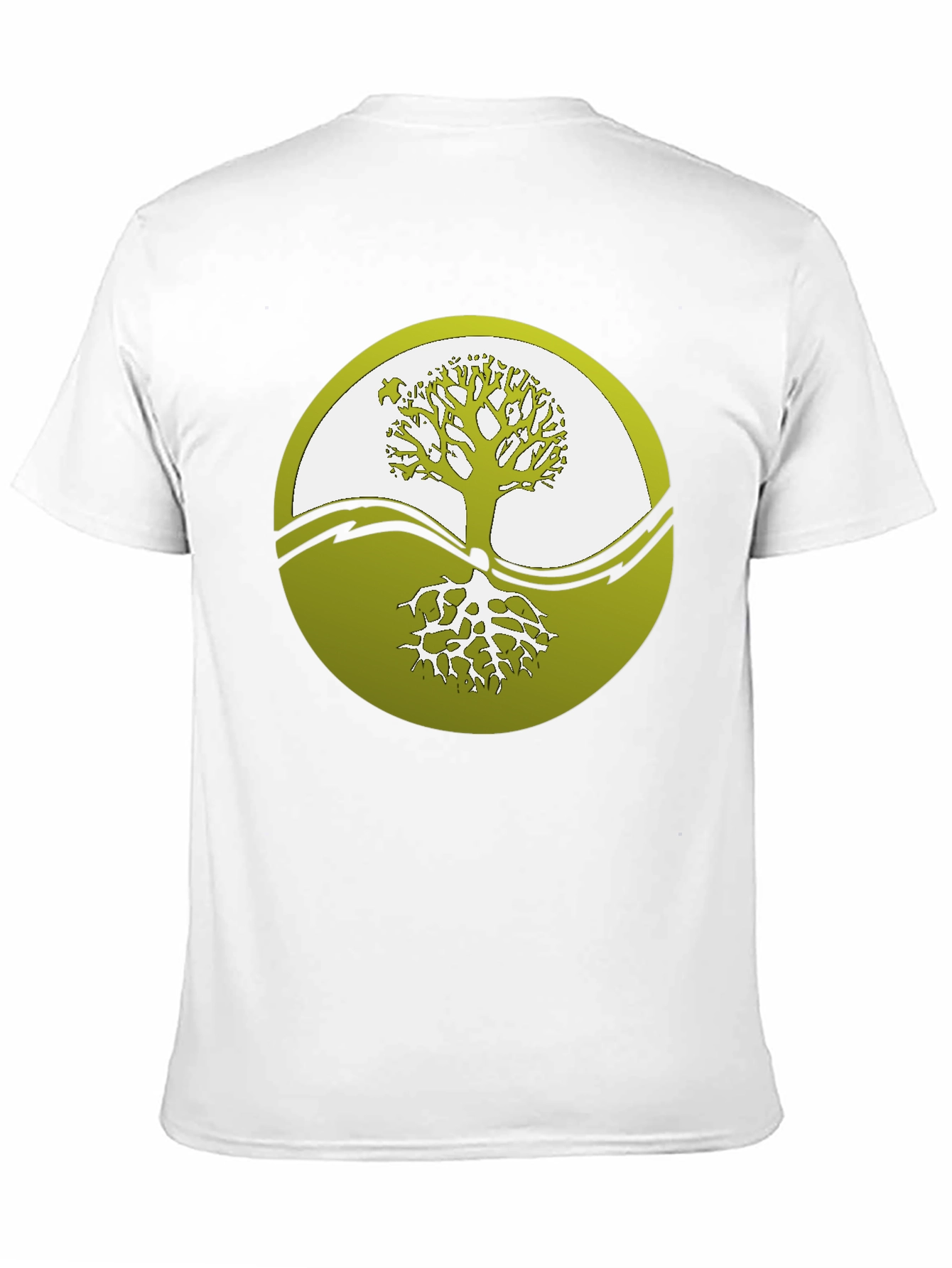 Yin Yang Tree Graphic Tee - Black