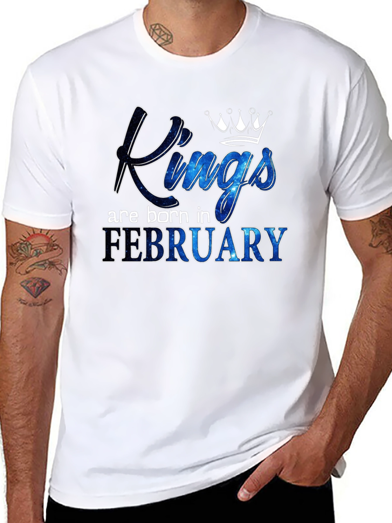 Kings Are Born in February T-Shirt