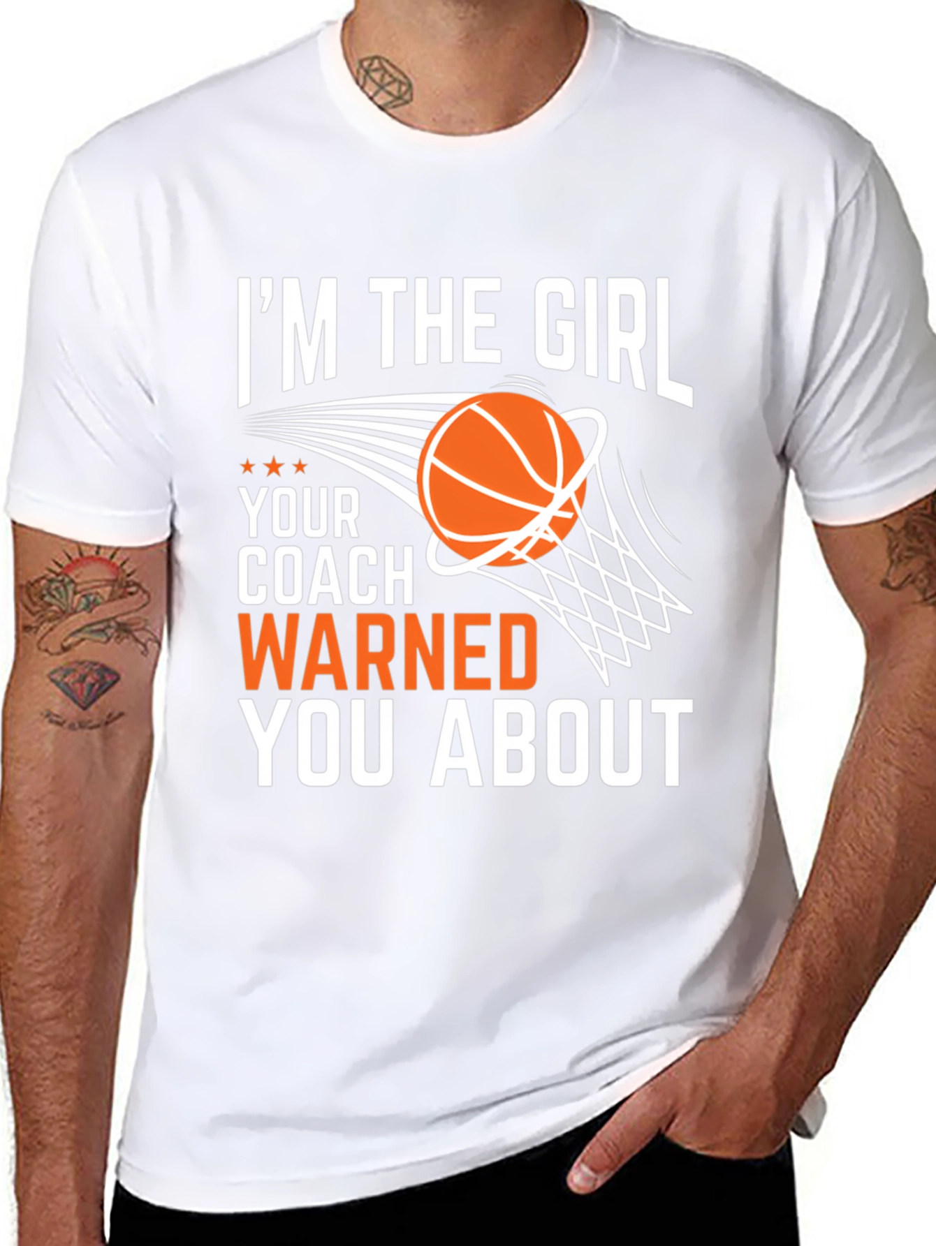 Im The Girl Basketball Graphic Tee
