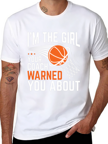 Im The Girl Basketball Graphic Tee