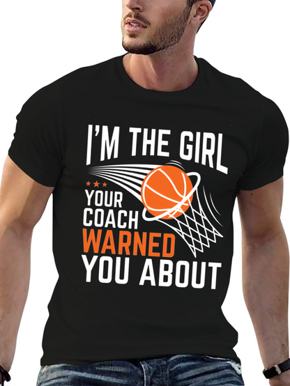 Im The Girl Basketball Graphic Tee