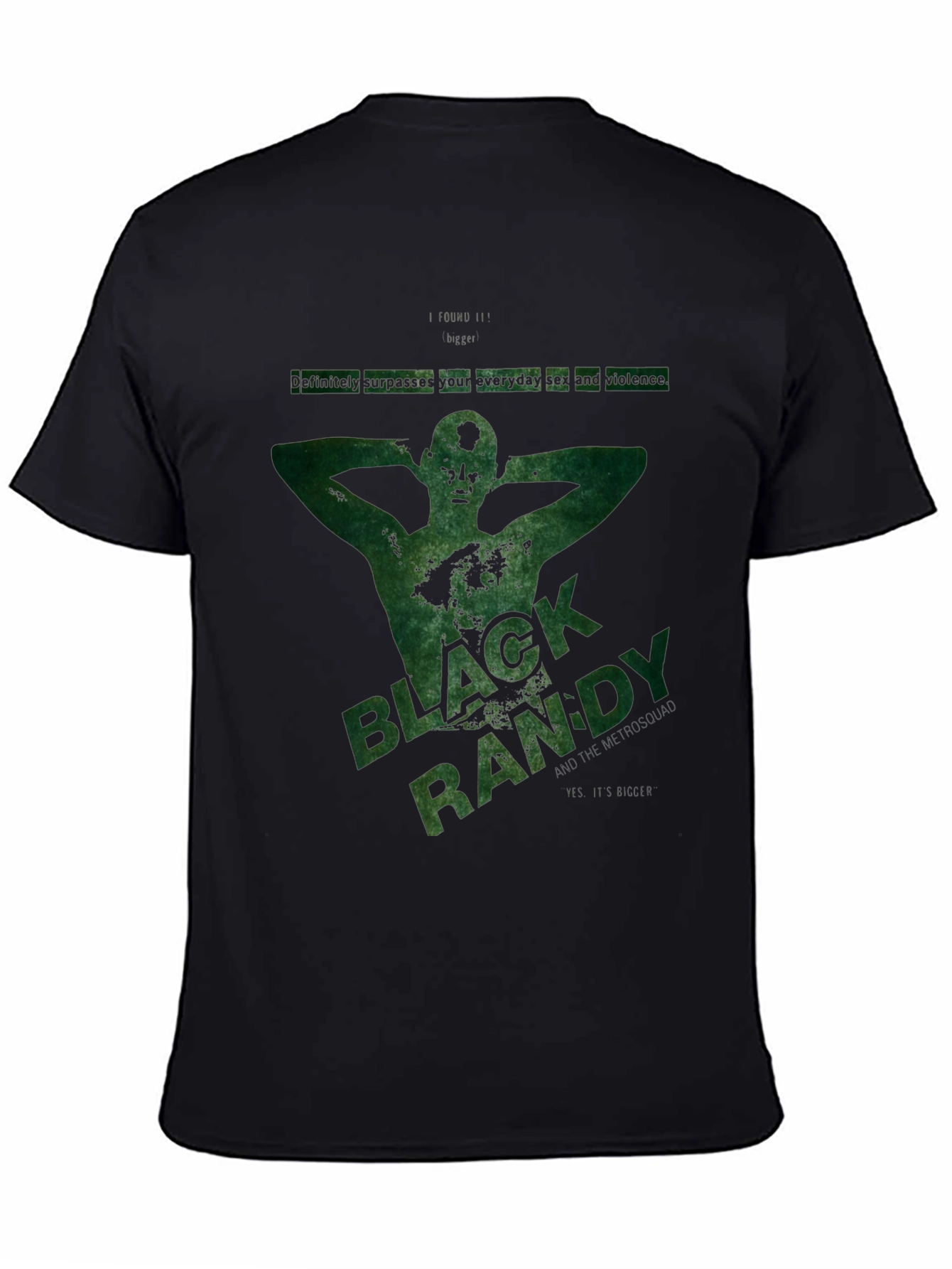 Black Randy Graphic T-Shirt - Dark Humor Tee