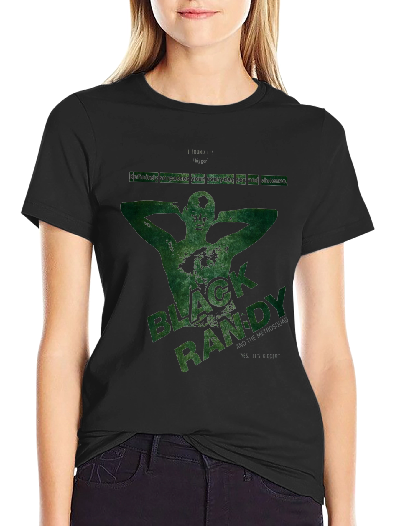 Black Randy Graphic T-Shirt - Dark Humor Tee