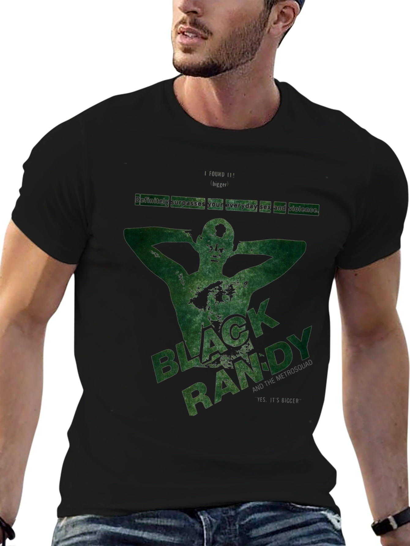 Black Randy Graphic T-Shirt - Dark Humor Tee