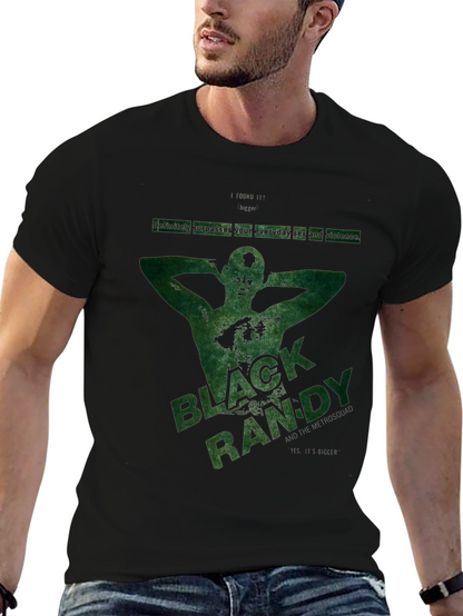 Black Randy Graphic T-Shirt - Dark Humor Tee