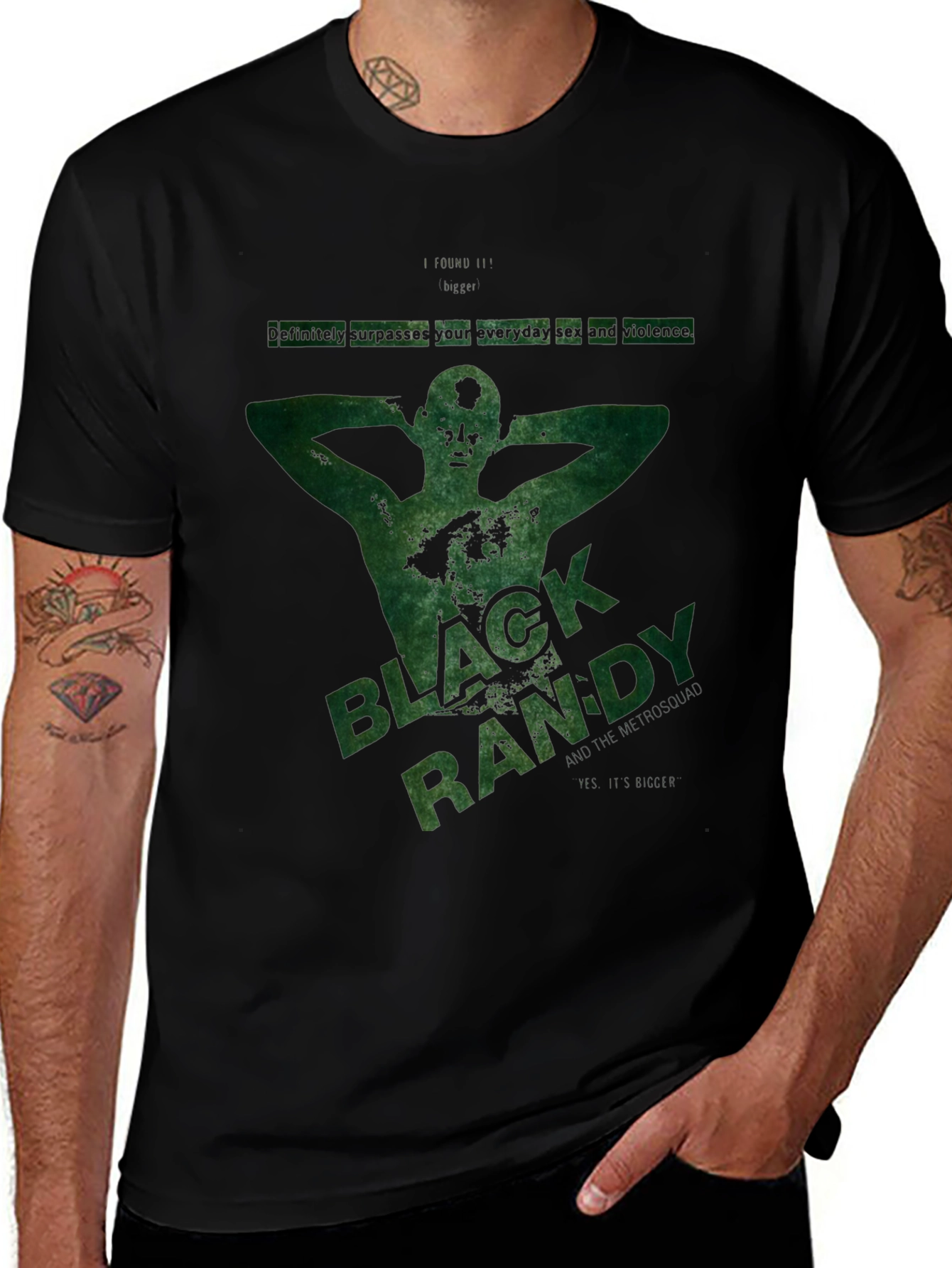 Black Randy Graphic T-Shirt - Dark Humor Tee