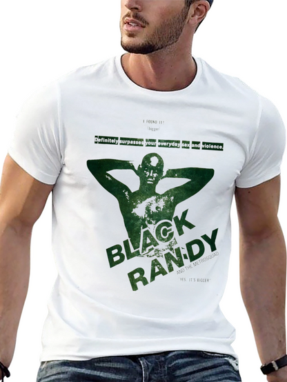 Black Randy Graphic T-Shirt - Dark Humor Tee