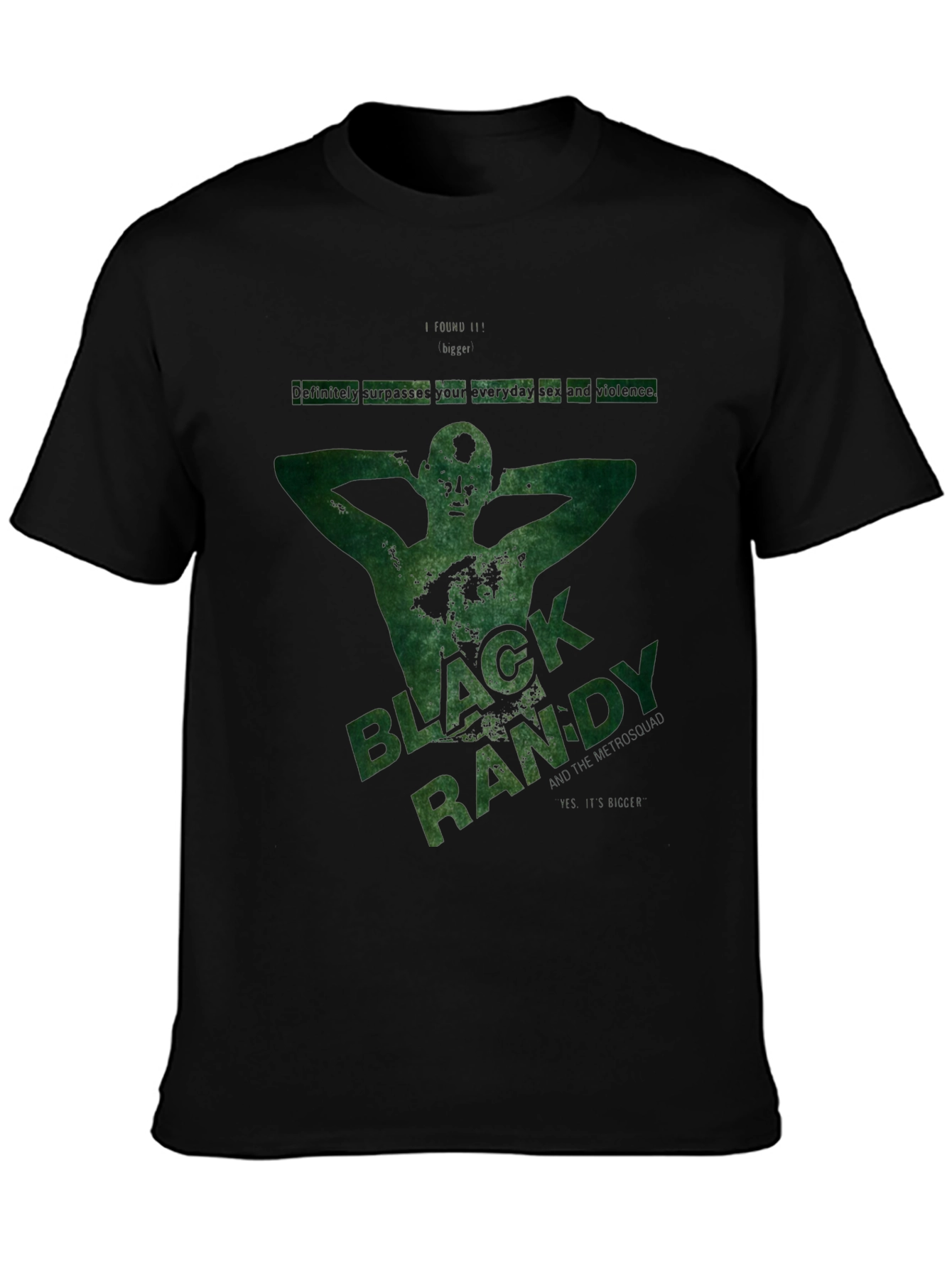 Black Randy Graphic T-Shirt - Dark Humor Tee