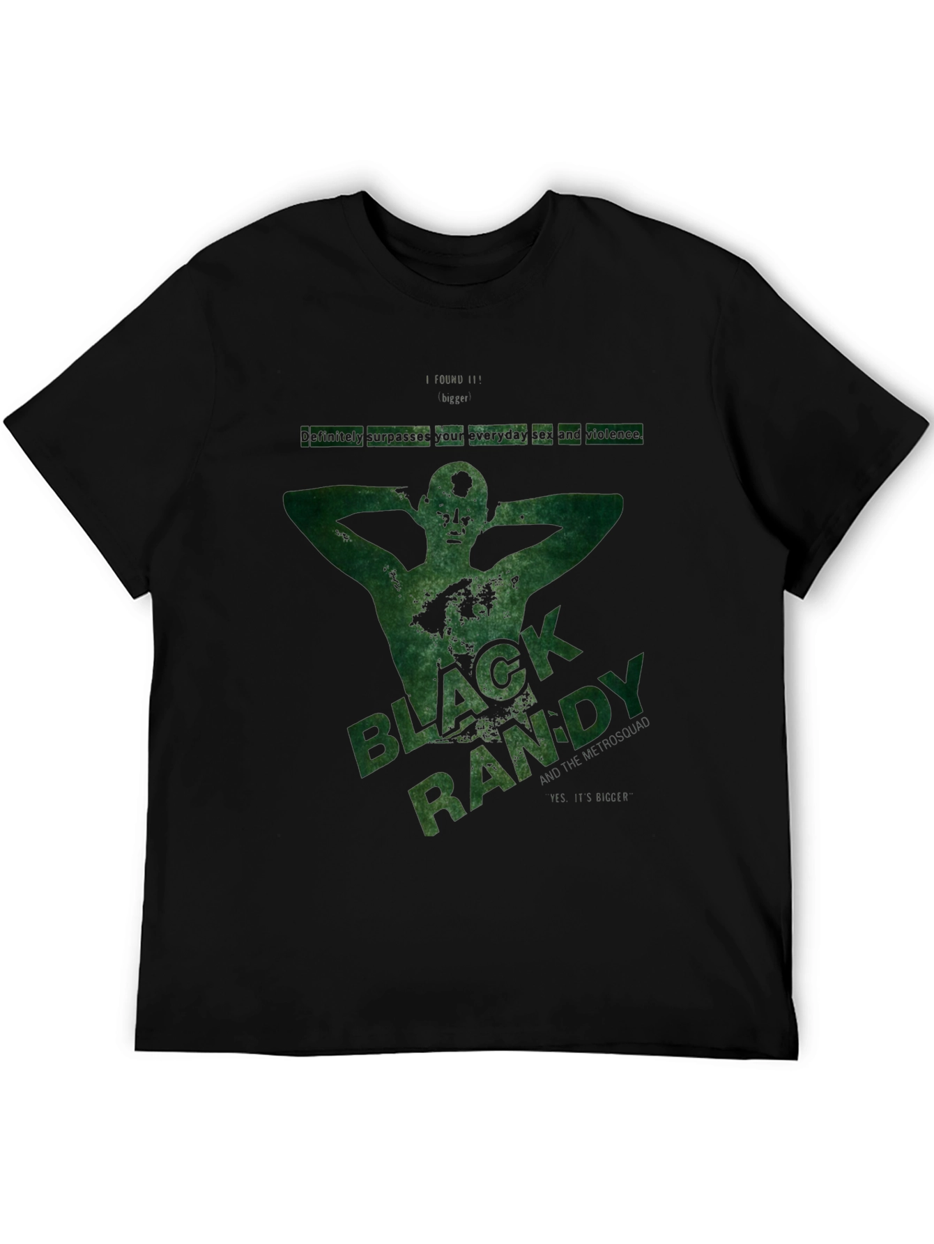 Black Randy Graphic T-Shirt - Dark Humor Tee