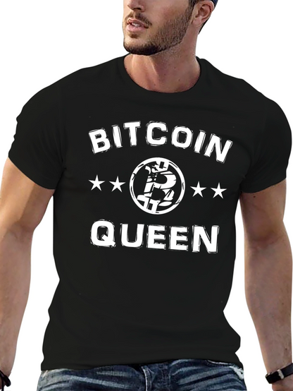 Bitcoin Queen Graphic T-Shirt - Crypto Fan Apparel