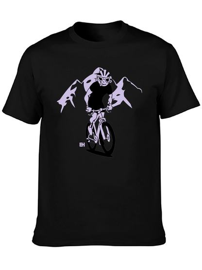 Mountain Biker Graphic Tee - Black