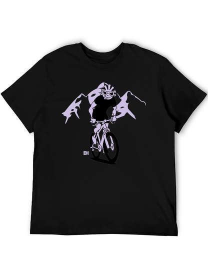 Mountain Biker Graphic Tee - Black