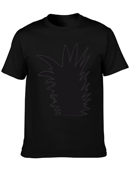 Mens Black Pineapple Graphic Tee - Casual Style
