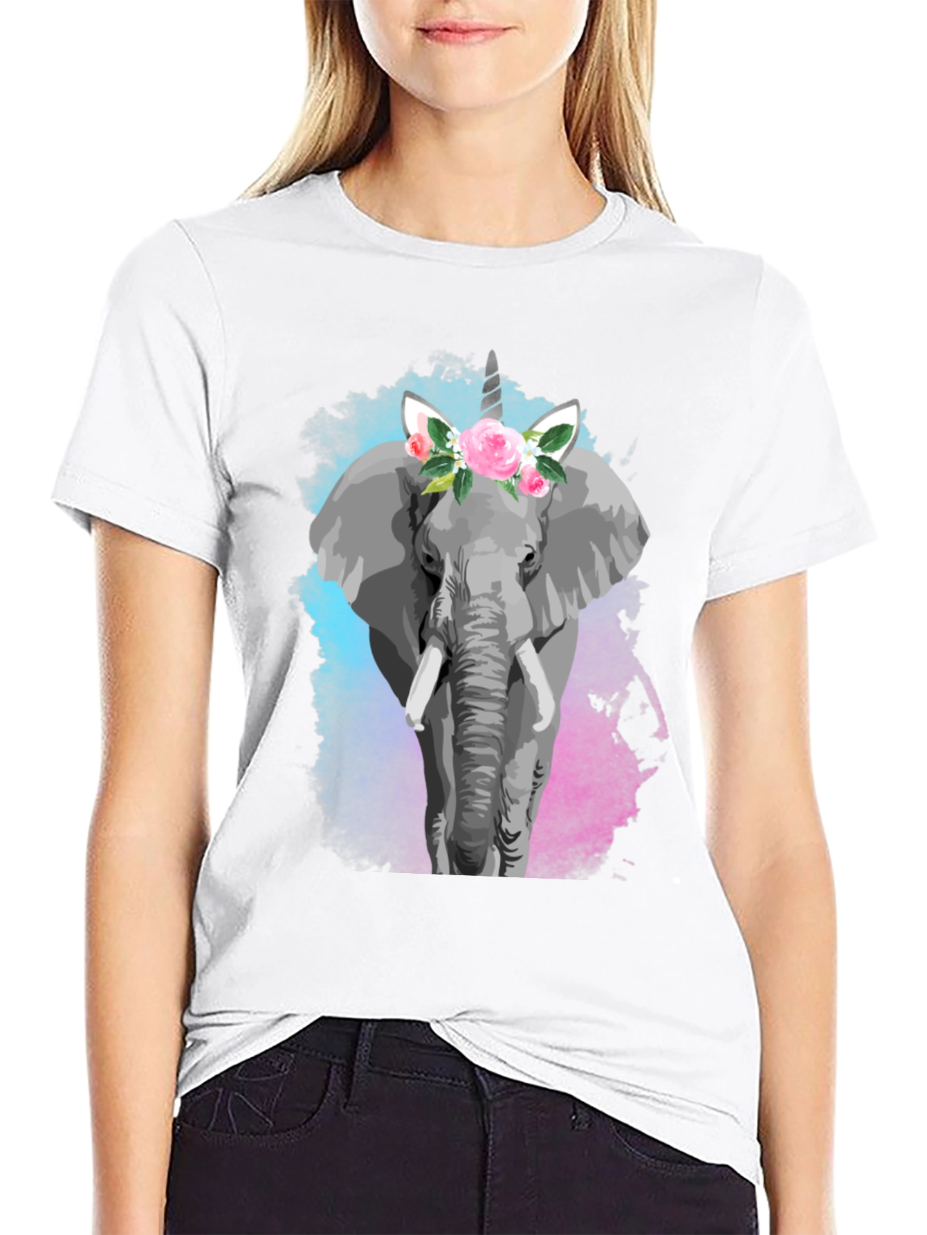 Elephant Unicorn Graphic Tee