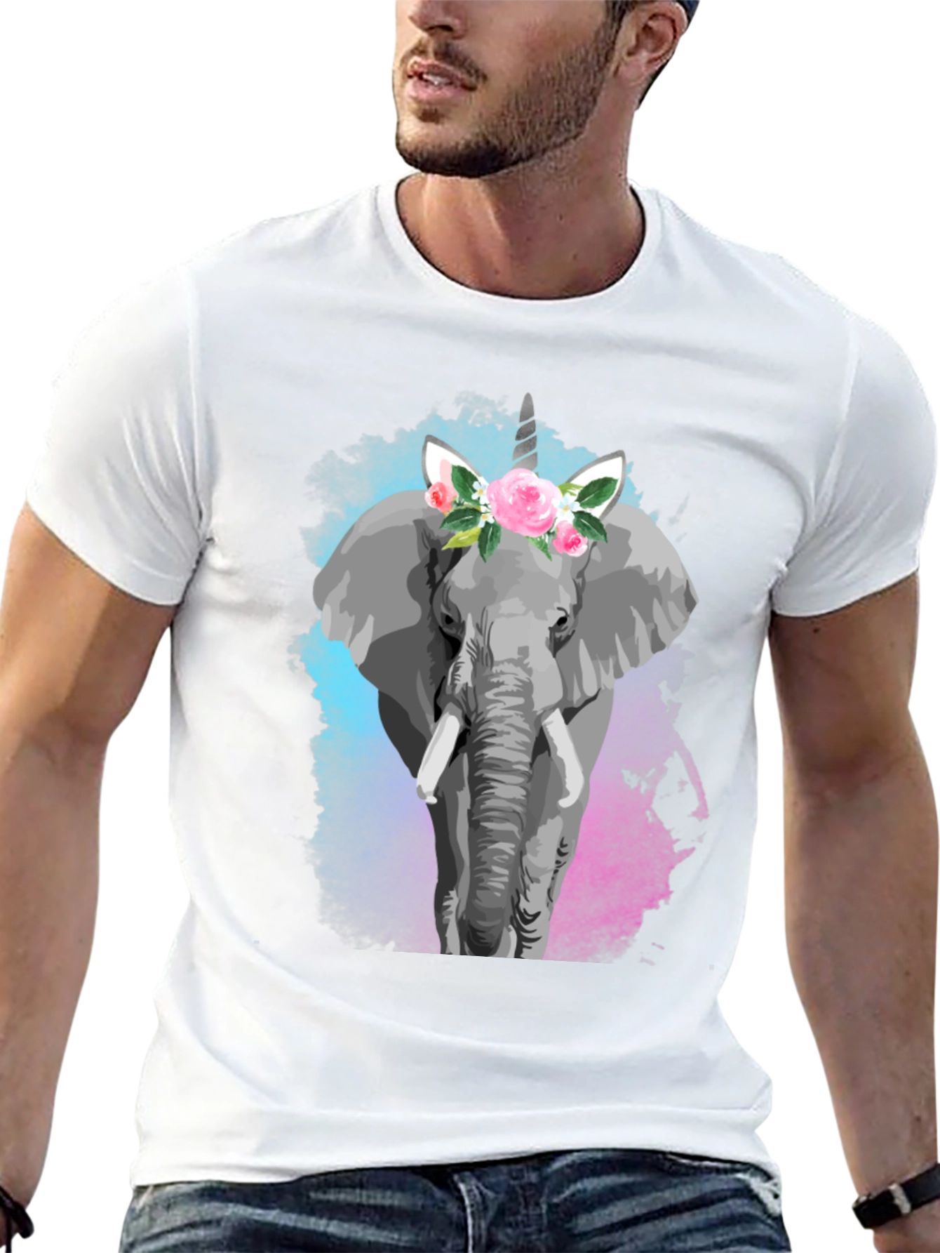 Elephant Unicorn Graphic Tee
