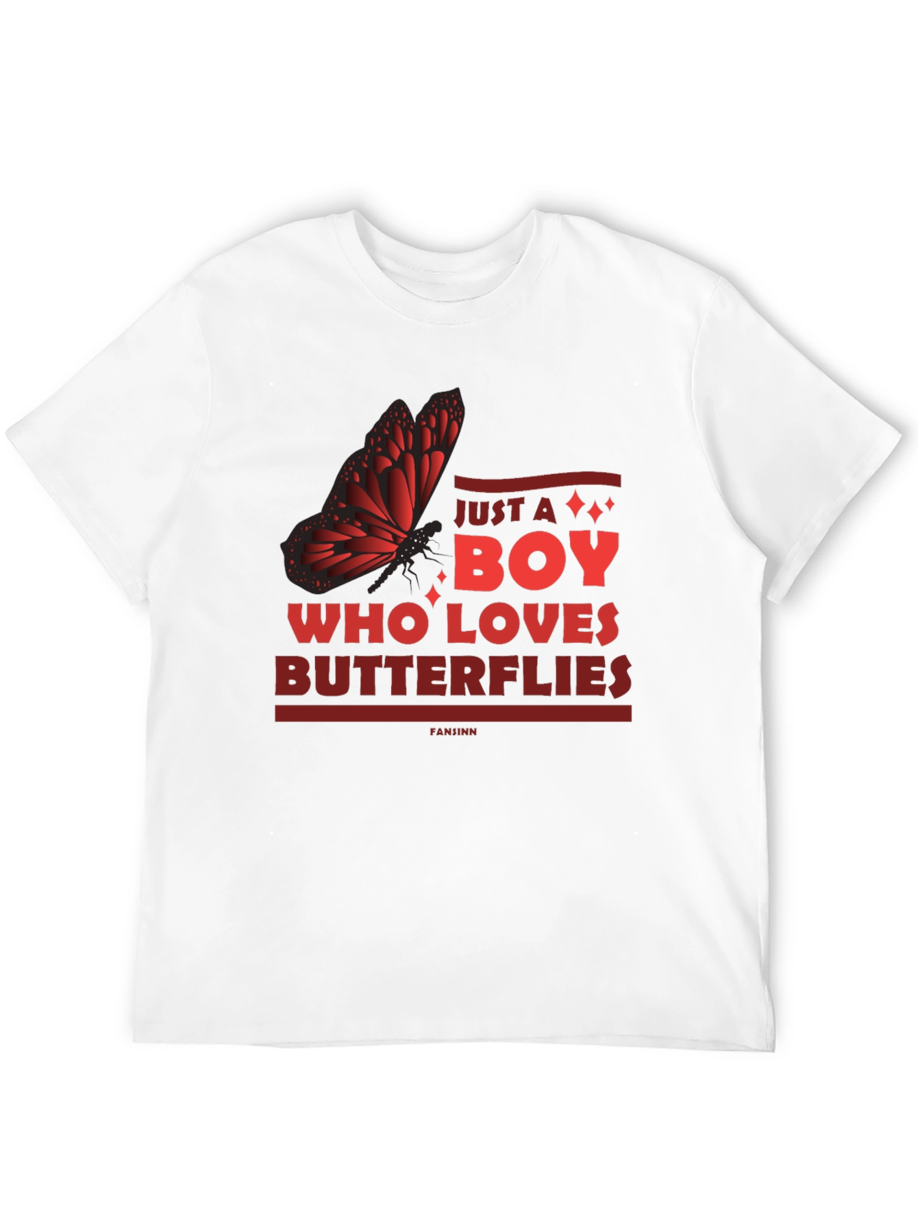 Butterfly Lover Mens Graphic Tee - Just a Boy