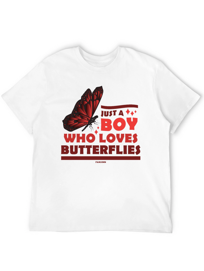 Butterfly Lover Mens Graphic Tee - Just a Boy