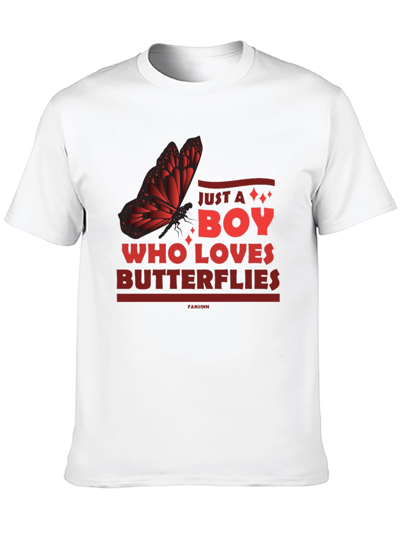 Butterfly Lover Mens Graphic Tee - Just a Boy