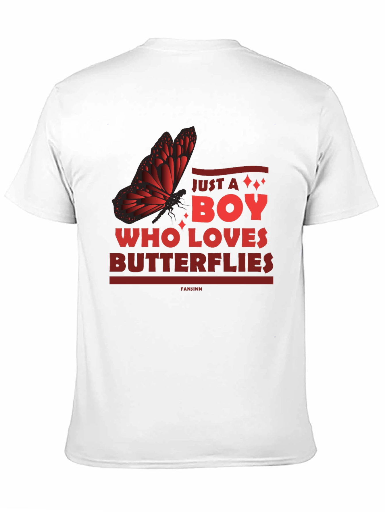 Butterfly Lover Mens Graphic Tee - Just a Boy