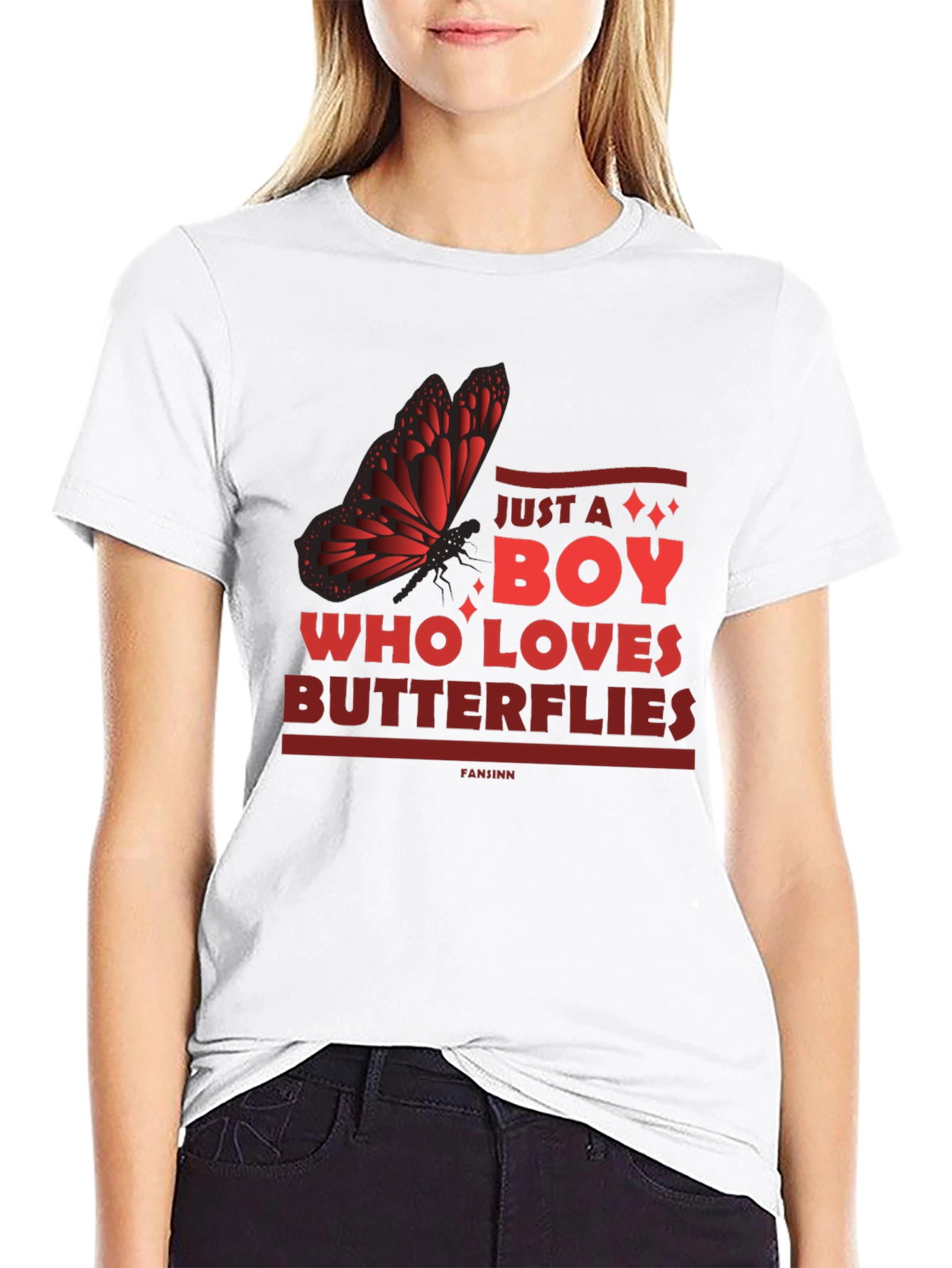 Butterfly Lover Mens Graphic Tee - Just a Boy