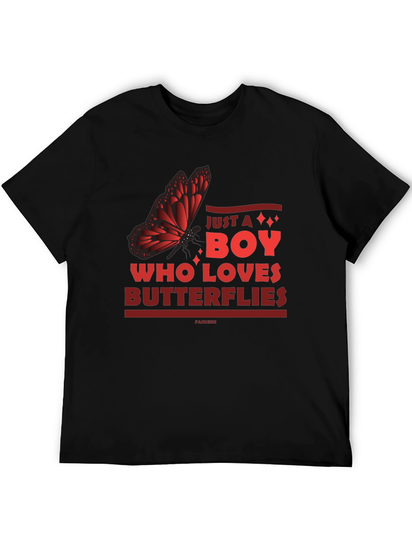 Butterfly Lover Mens Graphic Tee - Just a Boy