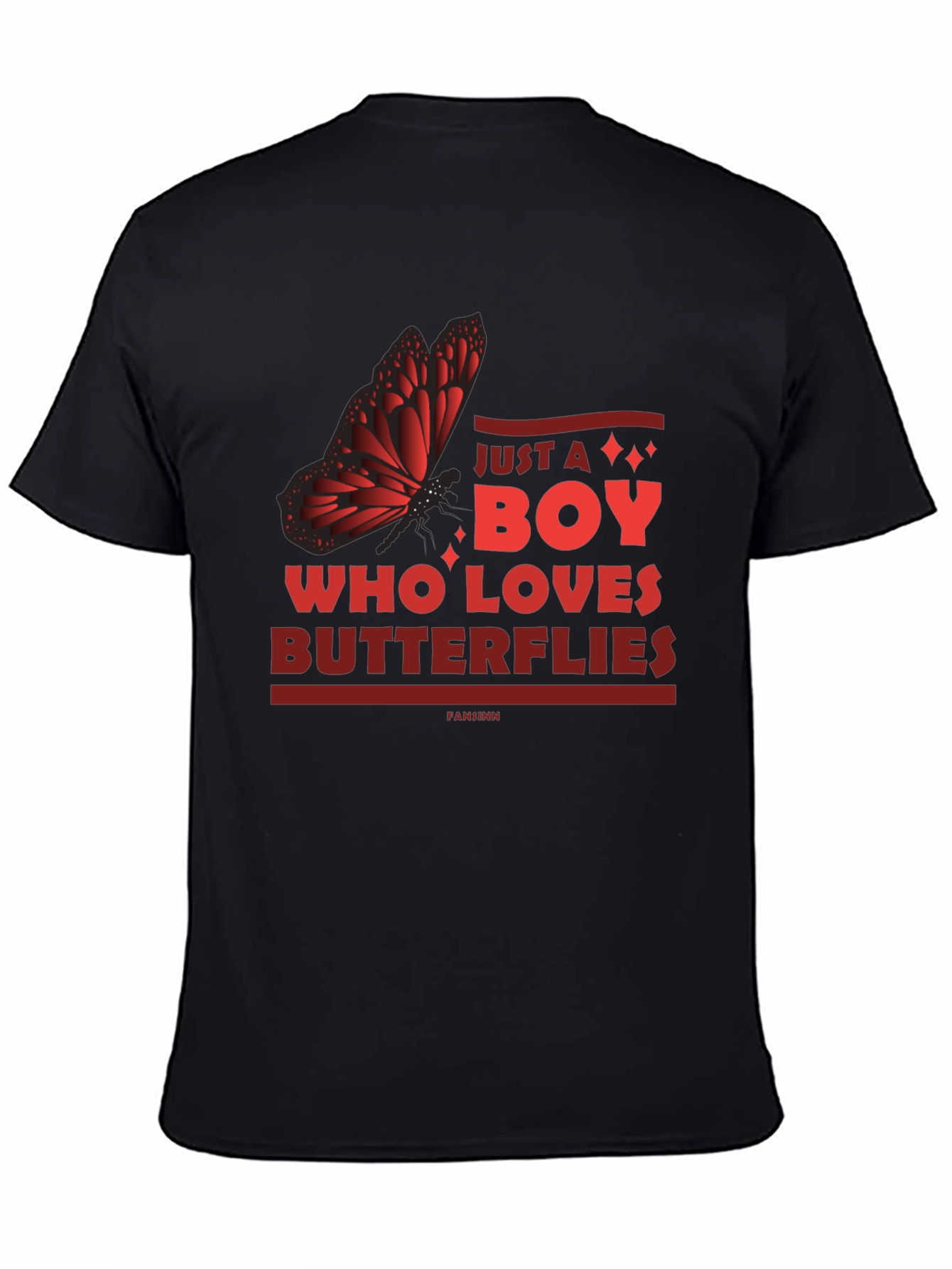 Butterfly Lover Mens Graphic Tee - Just a Boy
