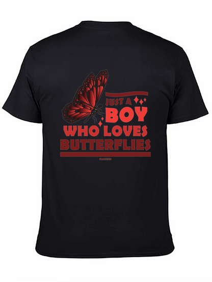 Butterfly Lover Mens Graphic Tee - Just a Boy