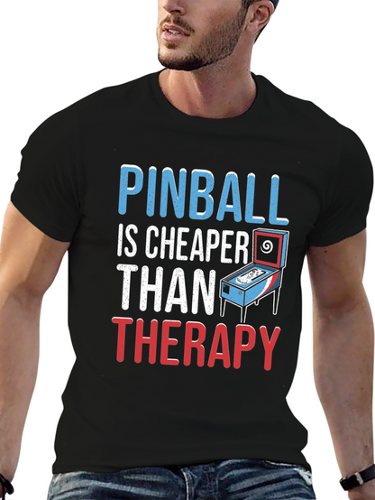 Pinball Cheaper Than Therapy Graphic Tee