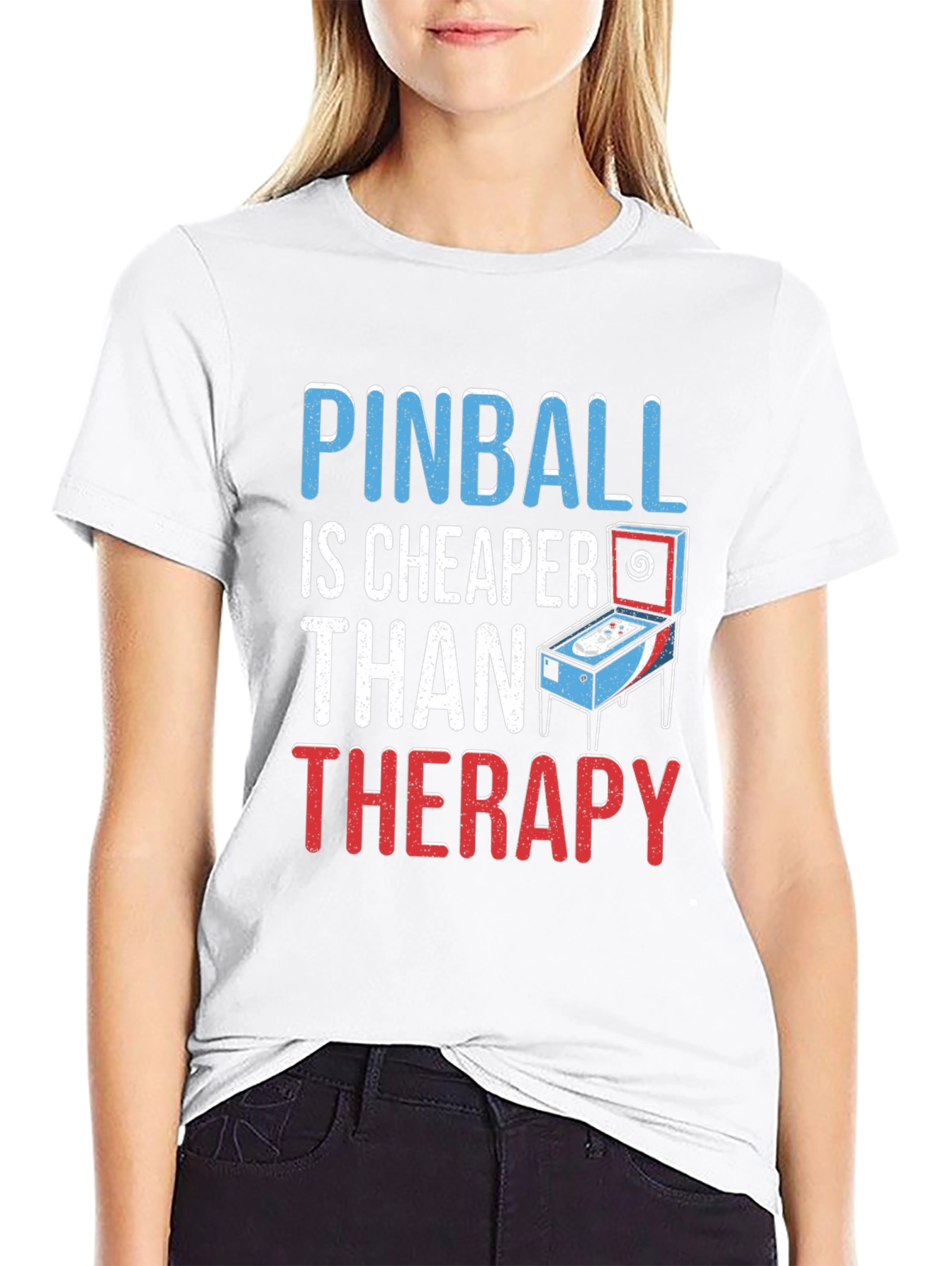 Pinball Cheaper Than Therapy Graphic Tee