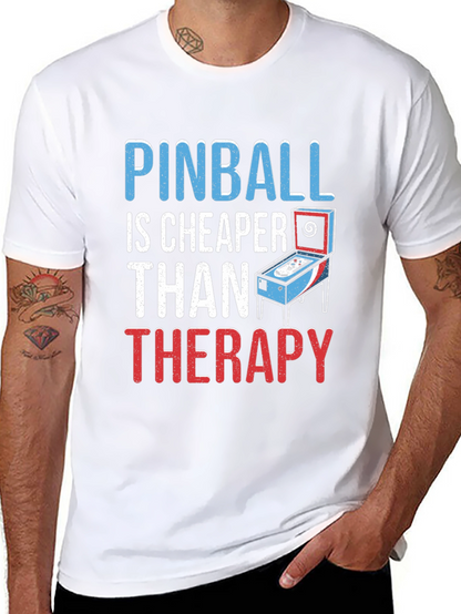 Pinball Cheaper Than Therapy Graphic Tee