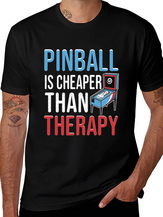 Pinball Cheaper Than Therapy Graphic Tee