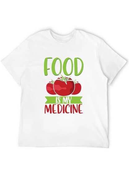 Food Is My Medicine T-Shirt - Tomato Graphic Tee
