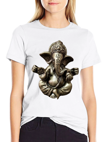 Ganesha Graphic Tee - Spiritual Om Design