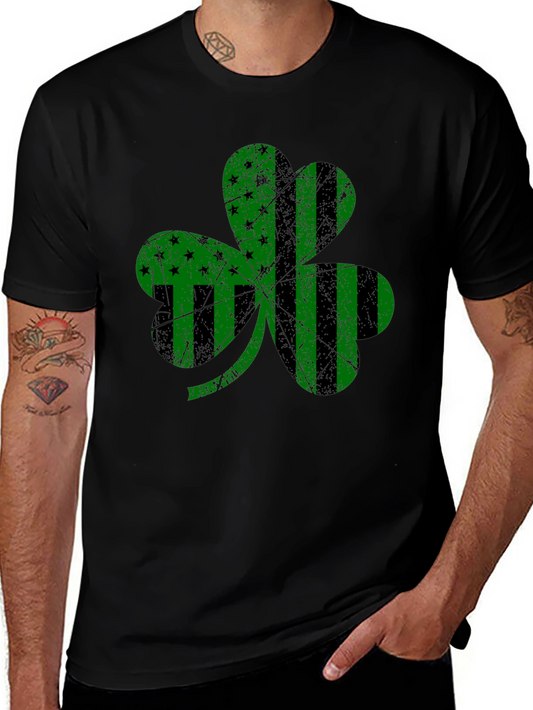 Irish Shamrock Graphic Tee - Distressed St. Patricks Day Shirt