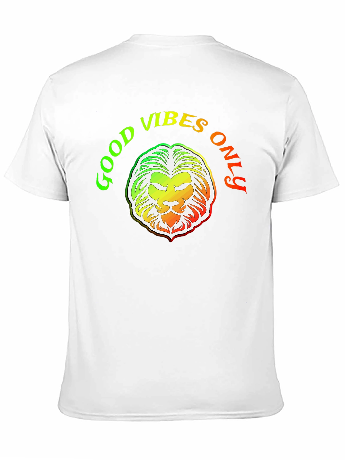 Good Vibes Only Lion Graphic T-Shirt
