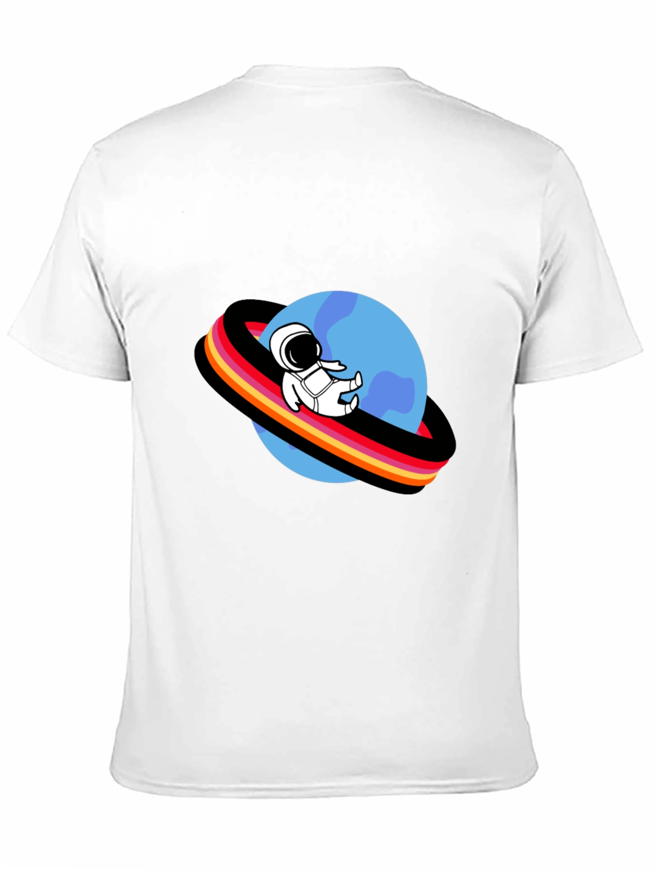 Astronaut Planet Graphic Tee - Black T-Shirt