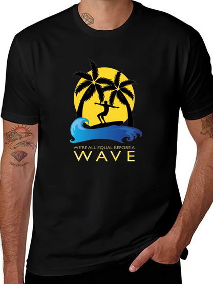 Surfer Graphic Tee - Equal Before a Wave