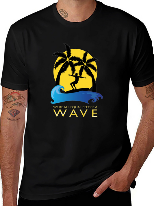 Surfer Graphic Tee - Equal Before a Wave