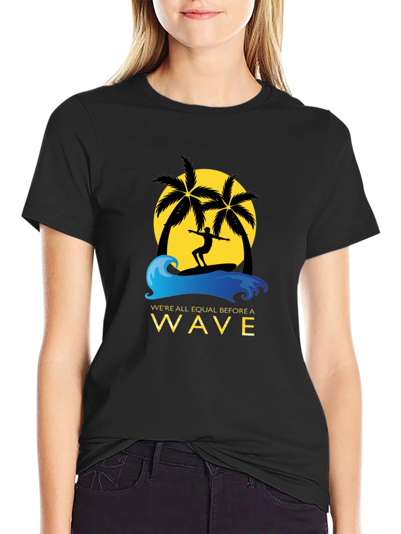 Surfer Graphic Tee - Equal Before a Wave